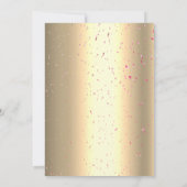 Invitation Confetti Chic Masque Rose Gold Quinceañera (Dos)