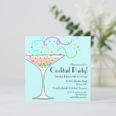 Invitation Confetti Cocktail Party (Debout devant)