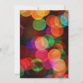 Invitation Confetti Colorful Sparkle 77e anniversaire (Dos)