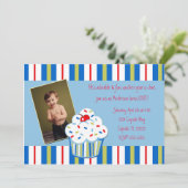 Invitation Confetti Cupcake (Debout devant)