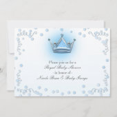 Invitation Confetti de la Couronne Blue & Silver (Devant)