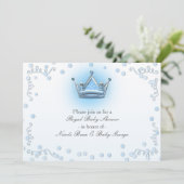 Invitation Confetti de la Couronne Blue & Silver (Debout devant)