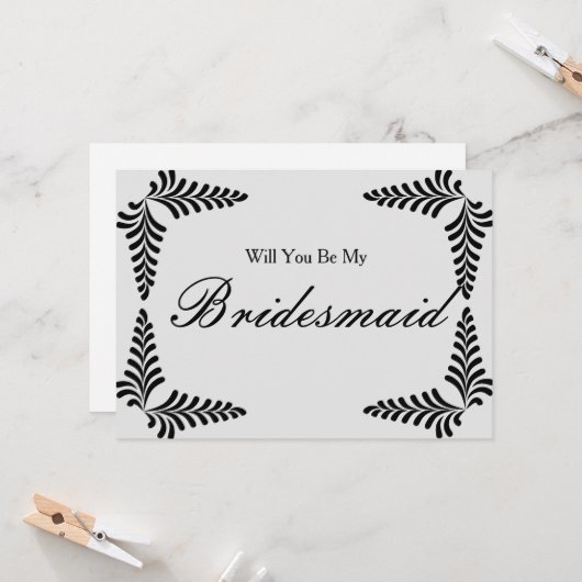 Invitation Confetti de la frontière noire Seras-tu ma servant (Devant/Arrière en situation)