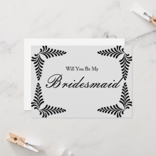 Invitation Confetti de la frontière noire Seras-tu ma servant