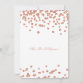 Invitation Confetti de la Rose d'or surprise 18e anniversaire (Dos)