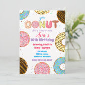 Invitation Confetti Donut Sweet Celebration Anniversaire (Debout devant)