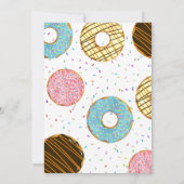 Invitation Confetti Donut Sweet Celebration Anniversaire (Dos)