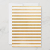 Invitation Confetti d'or + Couples floraux blancs (Dos)