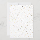 Invitation Confetti d'or | Fête du thé à la Fête des mariées (Dos)