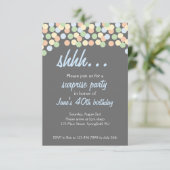 Invitation Confetti Dot Shhh... Surprise Party ! (Debout devant)