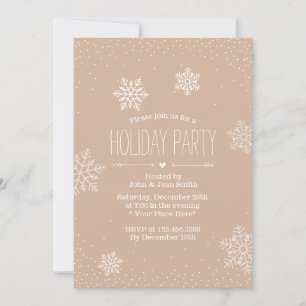 Invitation Confetti Dots & Snowflakes