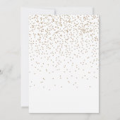 Invitation Confetti Graduation Party Script Gold (Dos)