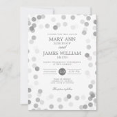 Invitation Confetti Mariage moderne simple (Devant)