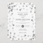 Invitation Confetti Mariage moderne simple (Devant / Derrière)