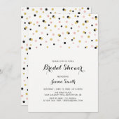 Invitation Confetti Mariage simple et moderne Fête des mariée (Devant / Derrière)