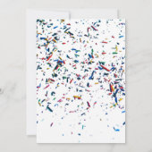 Invitation Confetti, Ours en peluche, Ballons Boys 3e anniver (Dos)