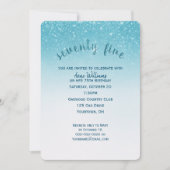 Invitation confetti parties scintillant 75e anniversaire (Devant)