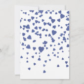 Invitation Confetti Parties scintillant Baby shower cardiaque (Dos)