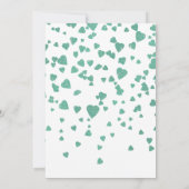 Invitation Confetti Parties scintillant Baby shower cardiaque (Dos)
