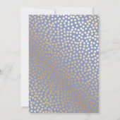Invitation Confetti Pois Lavender Gold Party (Dos)