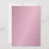 Invitation Confetti Pois Pastel Pink and Silver (Dos)