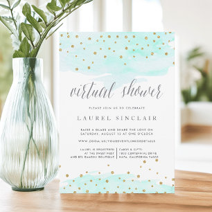 Invitation Confetti Pop Bridal ou Baby shower virtuel