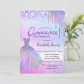 Invitation Confetti, Robe, Violet Parties scintillant Quincea (Debout devant)