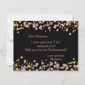 Invitation Confetti Rose Gold Seras-Tu Ma Femme D'Accueil (Dos)