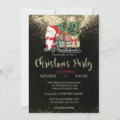 Invitation Confetti, Santa Claus, Sleigh Christmas Company (Devant)