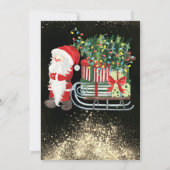 Invitation Confetti, Santa Claus, Sleigh Christmas Company (Dos)