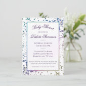 Invitation Confetti Sparkle | Douche à poussière diamant colo (Debout devant)