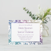 Invitation Confetti Sparkle | Mariage de poussière diamant co (Debout devant)