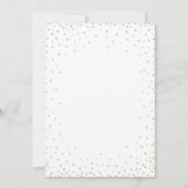 Invitation Confetti Stars Gold Parties scintillant Nouvel An' (Dos)