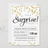 Invitation Confetti Surprise Party (Devant)
