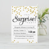 Invitation Confetti Surprise Party (Debout devant)