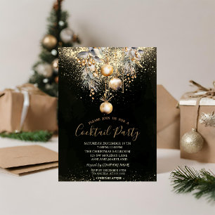 Invitation Confetti Vintage Décor Balls Fête de Noël