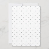 Invitation Confettis Argent | Fête Moderne et Simple pour les (Dos)