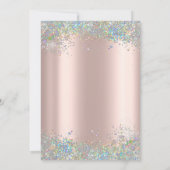 Invitation Confettis colorés pour anniversaire de mariage (Dos)