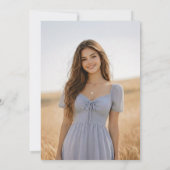 Invitation Confettis dessinés à la main rose doré pour fête d (Dos)