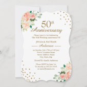 Invitation Confettis Fleuris de Pêche 50e Anniversaire de Mar (Devant)