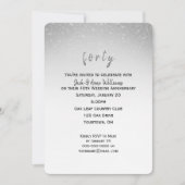 Invitation confettis pailletés 40e anniversaire de mariage (Devant)