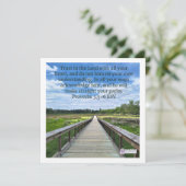 Invitation "Confiance dans le Seigneur" Inspirational Note Ca (Debout devant)