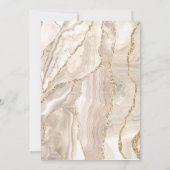 Invitation Confirmation agate rose beige Croix sainte (Dos)