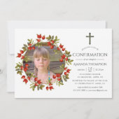 Invitation Confirmation aquarelle automne (Devant)