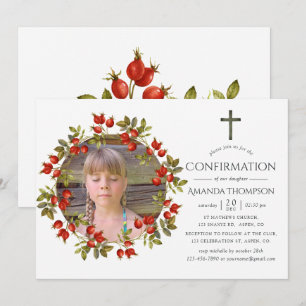 Invitation Confirmation aquarelle automne