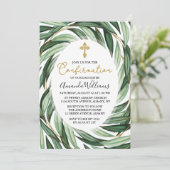 Invitation Confirmation botanique élégante (Debout devant)