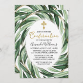 Invitation Confirmation botanique élégante (Devant / Derrière)