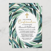 Invitation Confirmation botanique élégante (Devant / Derrière)