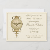 Invitation Confirmation catholique Écriture du Saint-Esprit (Devant)