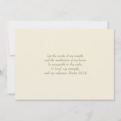 Invitation Confirmation catholique Écriture du Saint-Esprit (Dos)